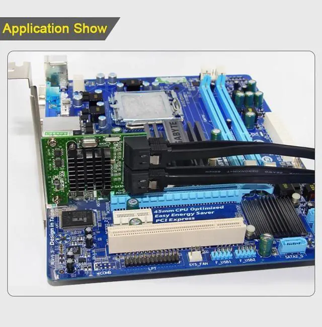 Alt view image 6 of 6 - SATA3.0 PCI Express Expansion Card 4 port SATA 6Gb PCI Express 1X PCI E to SATA III Convert Card Adapter for SSD IPFS BTC Mining