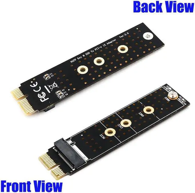 Alt view image 5 of 6 - PCI E PCI Express 3.0 X1 to NVME M.2 M KEY NGFF SSD PCIE M2 Riser Raiser for 2230 2242 2260 2280 Heatsink SSD PCIE to M2 Adapter