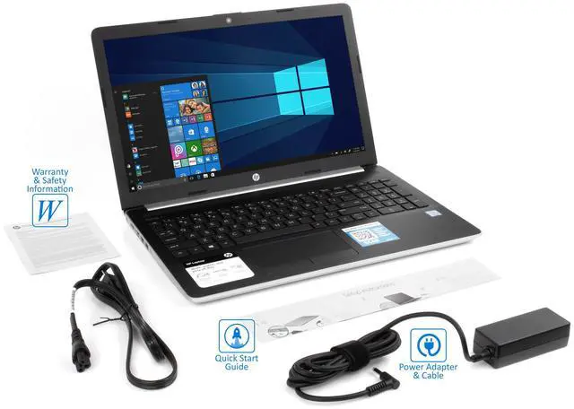 Alt view image 7 of 7 - HP 15 Notebook, 15.6" HD Touch Display, Intel Core i5-8250U Quad-core up to 3.4GHz, 8GB RAM, 256GB SSD NVMe, HDMI, LAN, DVD+/-RW, Windows 10 Pro