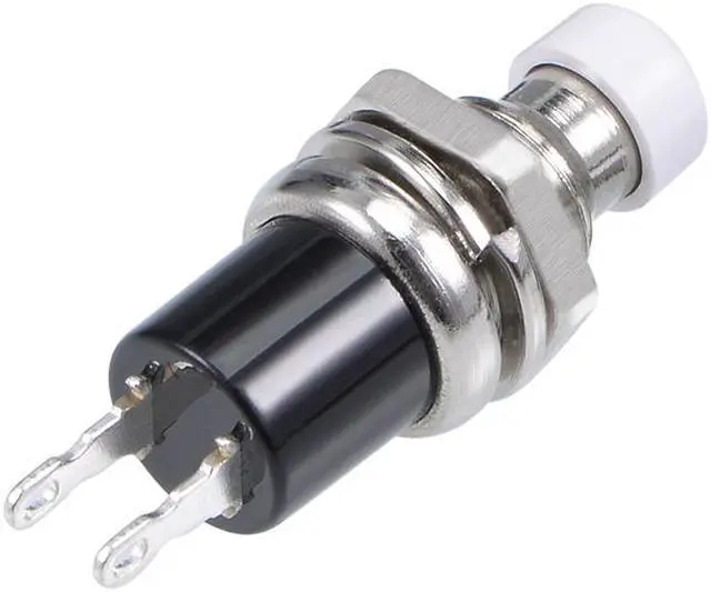 Alt view image 3 of 3 - 5Pcs,7mm White Momentary Push Button Switch Round Flat Button SPST NO