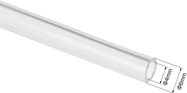 Alt view image 2 of 3 - PTFE Tube 4.9Ft - ID 4mm X OD 6mm Fit 3mm Filament for 3D Printer Transparent