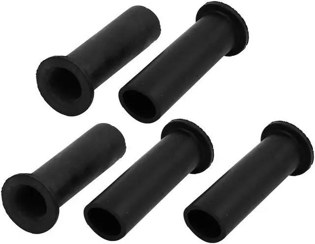 Main image of 5 Pcs Rubber Strain Relief Cord Boot Protector Cable Sleeve Hose 50mm Long