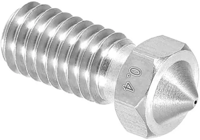 Alt view image 5 of 5 - 0.4mm 3D Printer Nozzle, Fit V6 Extruder Head, for 1.75mm Filament Stainless Steel 5pcs