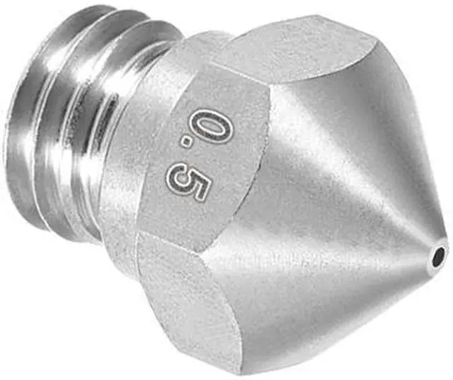 Alt view image 5 of 5 - 0.5mm 3D Printer Nozzle, Fit MK10 Extruder Head, for 1.75mm Filament Stainless Steel 1pcs