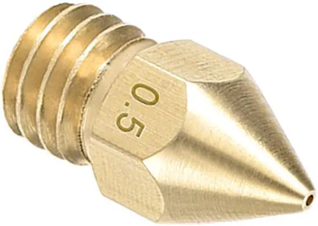 Alt view image 5 of 5 - 5pcs 3D Printer Nozzle,Brass MK8 Nozzle 0.2mm,0.3mm,0.4mm,0.5mm,Extruder Print Head for 1.75mm Makerbot Creality CR-10 ANET A8 CR-10 M6 3D Printer