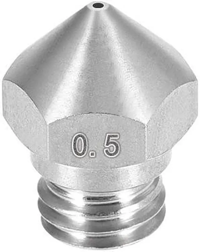 Main image of 0.5mm 3D Printer Nozzle, Fit MK10 Extruder Head, for 1.75mm Filament Stainless Steel 1pcs