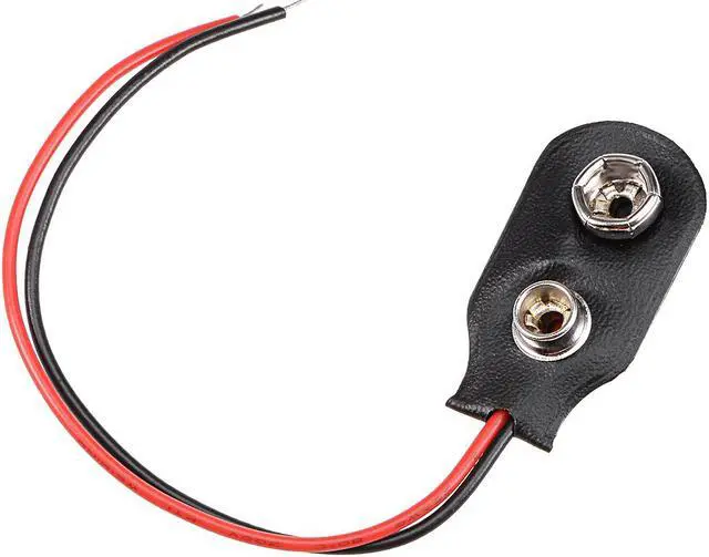 Main image of DC 9V Battery Clip I-Type Soft Buckle Connector Lead Wire 10cm Long