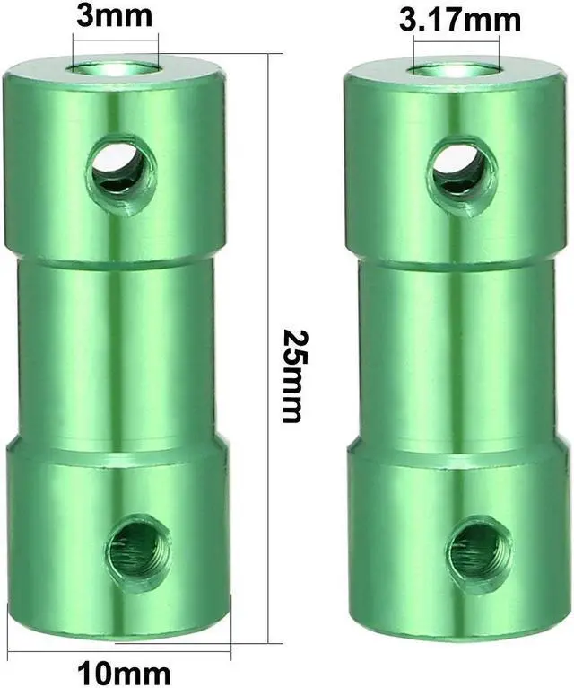 Alt view image 3 of 3 - Shaft Coupler 3mm x 3.17mm Connector Adapter for RC Airplane Boat Motor L25XD10