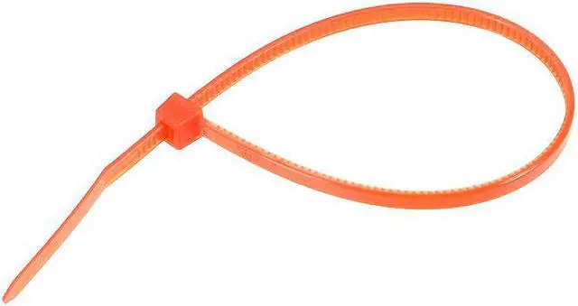 Alt view image 3 of 3 - Cable Zip Ties 150mmx2.5mm Self-Locking Nylon Tie Wraps Orange 120pcs