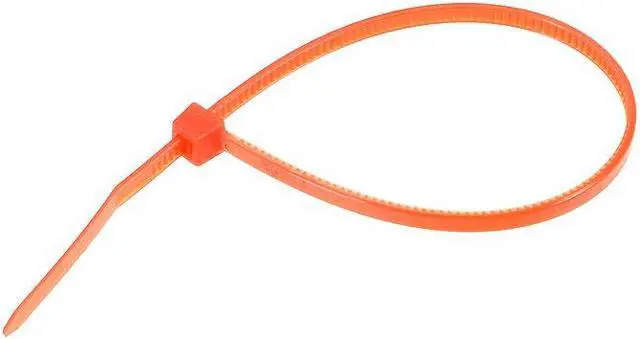 Alt view image 3 of 3 - Cable Zip Ties 150mmx2.5mm Self-Locking Nylon Tie Wraps Orange 80pcs
