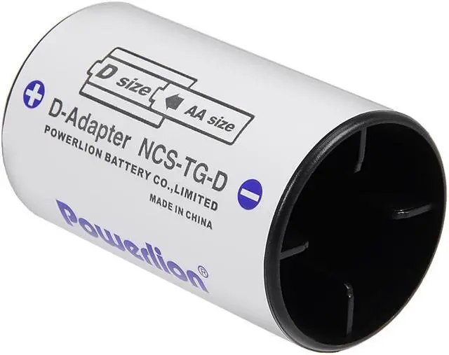 Alt view image 2 of 3 - 2 pcs AA to Size D Battery Adapters Converter Cases D-Adapter