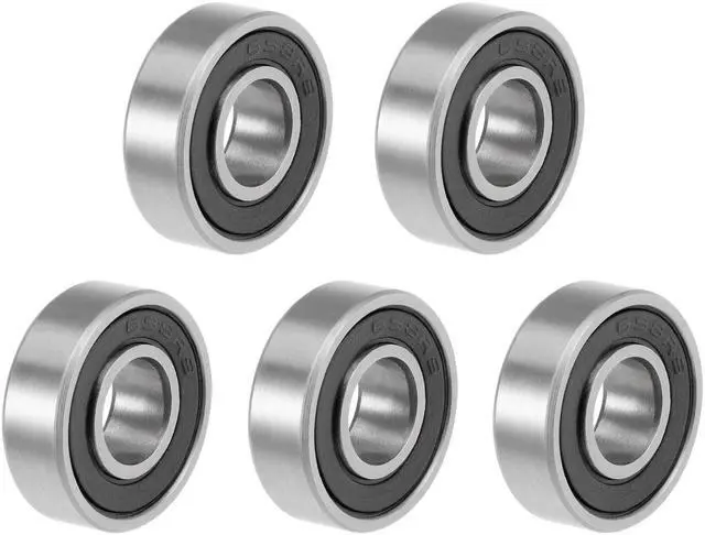 Main image of 698-2RS Deep Groove Ball Bearings Z2 8mm X 19mm X 6mm Double Sealed Carbon Steel 5pcs