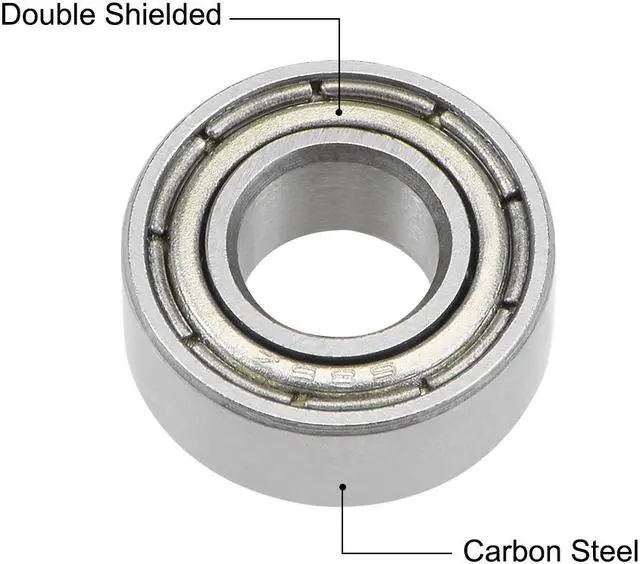 Alt view image 2 of 4 - 686ZZ Deep Groove Ball Bearings Z2 6mm X 13mm X 5mm Double Shielded Carbon Steel 20pcs