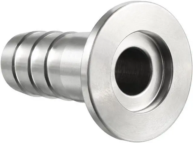 Alt view image 3 of 5 - 304 Stainless Steel KF16 Flange to 16mm Rubber Hose Barb Adapter for Vacuum Degassing Chambers Ovens