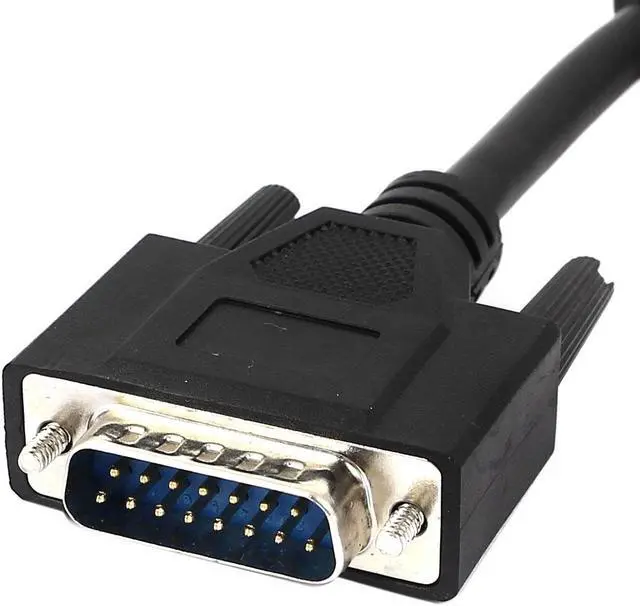 Alt view image 3 of 3 - 5Ft DB15 15 Pin Male to Female Connector Extension Cable Cord Black