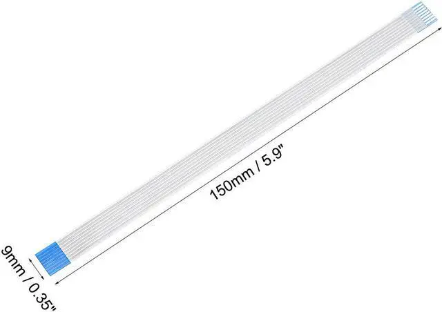 Alt view image 3 of 4 - Flexible Flat Cable,150mm 1mm Pitch 8 Pins FPC FFC Flexible Ribbon Cable for LCD TV Car Audio DVD Player 5Pcs (B type)