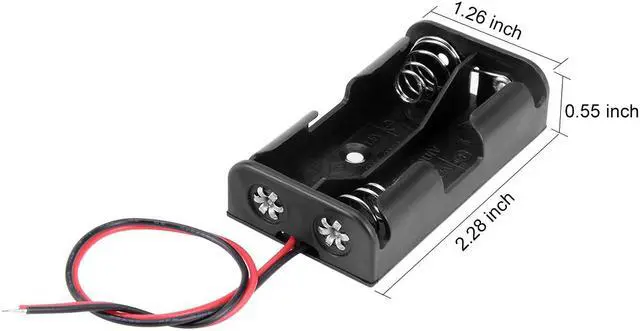 Alt view image 4 of 4 - Unique Bargains 10 Pcs 3V Battery Holder Case Storage Box 2 x 1.5V AA Battery Wire Leads