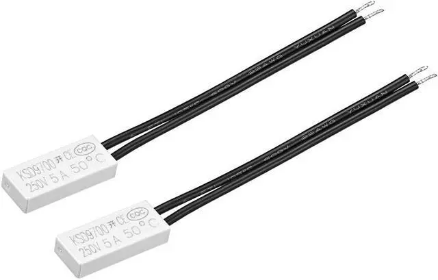 Main image of KSD9700 Thermostat, 50 Normally Open Temperature Switch, N.O 5A Thermal Switch Bimetal Temperature Controller 2pcs
