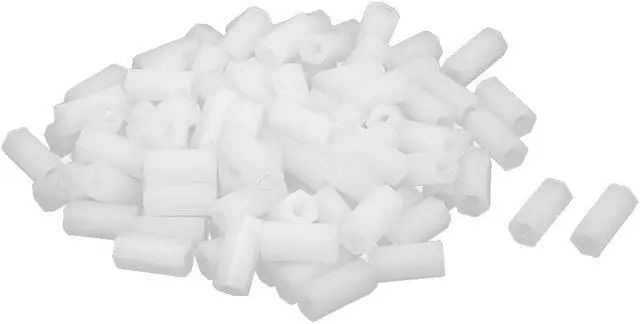 Main image of M3 x 12mm Female Thread Nylon Pillar PCB Hex Hexagonal Standoff Spacers 100PCS