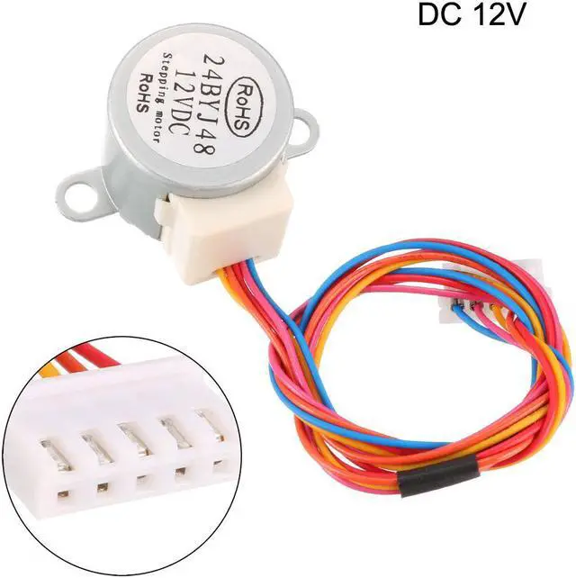 Alt view image 3 of 3 - 2PCS 24BYJ48 DC 12V Reduction Stepper Motor Micro Reducer Stepping Motor 4-Phase 5-Wire