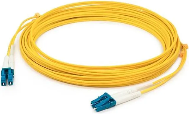Alt view image 8 of 10 - THIS IS A 30M LC (MALE) TO LC (MALE) YELLOW DUPLEX RISER-RATED FIBER PATCH CABLE