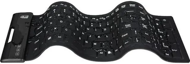 Alt view image 5 of 14 - Adesso AKB-222UB SlimTouch 222 Antimicrobial Waterproof Flex Keyboard