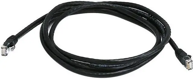 Alt view image 2 of 17 - Monoprice Cat5e Ethernet Patch Cable - 7 Feet - Black | Network Internet Cord - RJ45, Stranded, 350Mhz, UTP, Pure Bare Copper Wire, 24AWG