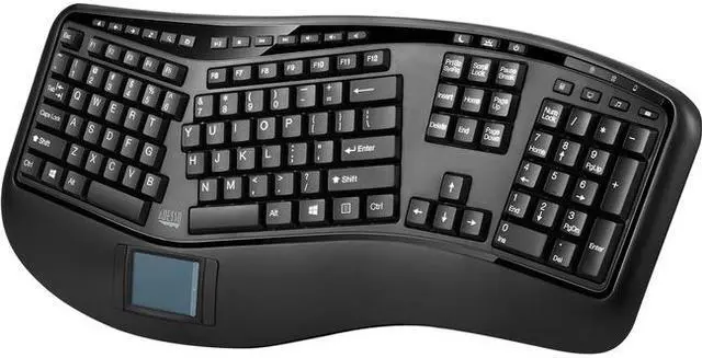 Alt view image 12 of 20 - ADESSO WKB-4500UB WRLS ERGO TOUCHPAD KEYBOARD