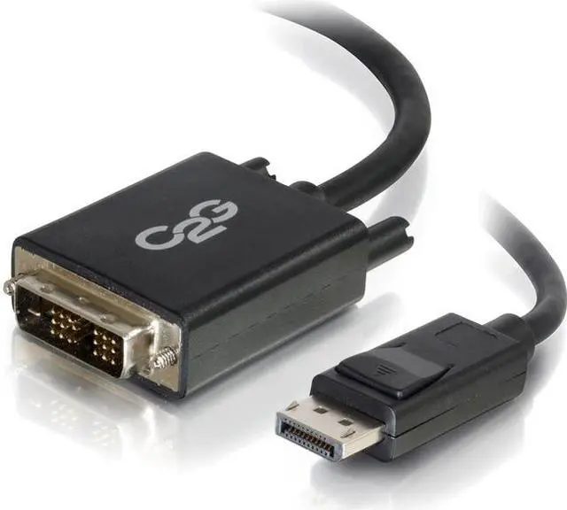 Alt view image 11 of 18 - C2G 6ft DisplayPort to DVI Adapter Cable - M/M - DisplayPort/DVI-D for Notebook, Monitor, Desktop Computer, Video Device - 6 ft - 1 x DisplayPort Male Digital Audio/Video - 1 x DVI-D (Single-Link) ...