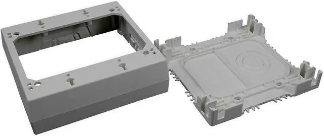 Alt view image 2 of 3 - WIREMOLD 2348-2 2-Gang Deep Device Box, 1-3/4 Deep, Ivory, 2300 Series