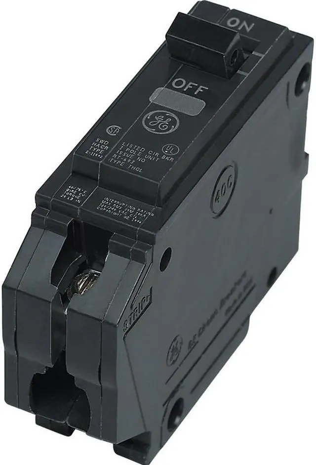 Alt view image 3 of 3 - Plug In Circuit Breaker, THQL, Number of Poles 1, 20 Amps, 120/240VAC, Standard