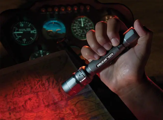 Alt view image 5 of 14 - PELICAN 023700-0000-110 106-Lumen 2370 3-LED Tactical LED Flashlight