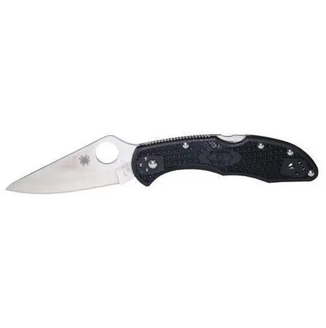 Alt view image 11 of 20 - Spyderco Delica 4 Folder 2.88 in Plain Black FRN Handle