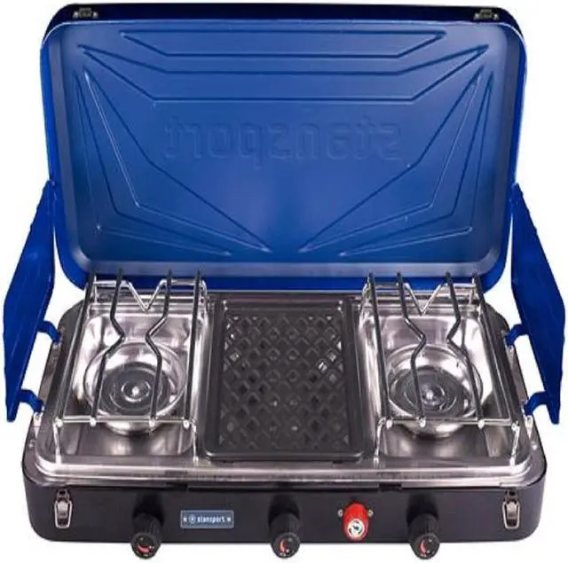 Alt view image 5 of 6 - Stansport 212-600-50 Outfitter Series 3-Burner Propane Stove