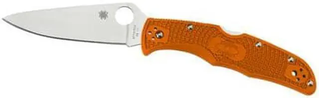 Main image of Spyderco Endura4 Ltwt Orange FRN FG Plainedge Knife