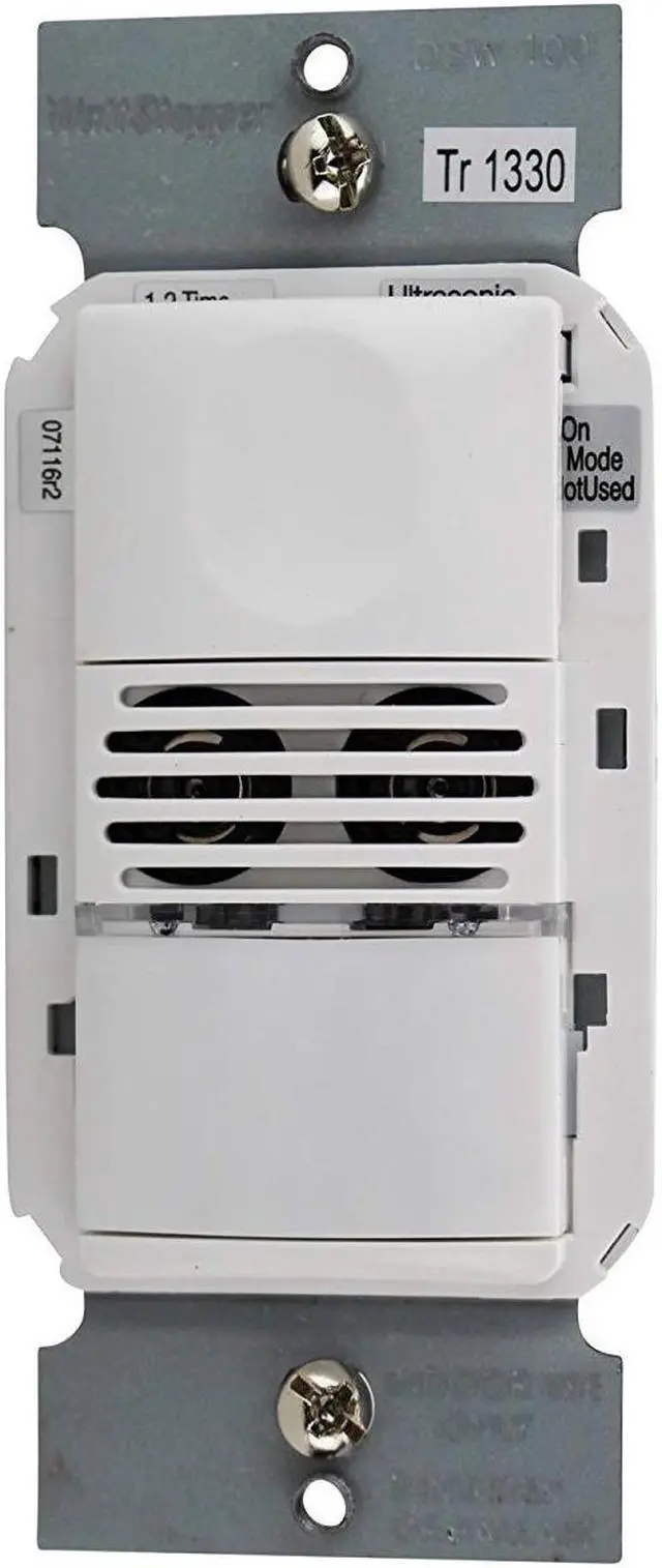 Main image of WATT STOPPER - DSW100W Dual Technology Wall Switch Occupancy Sensor 120/277V, White