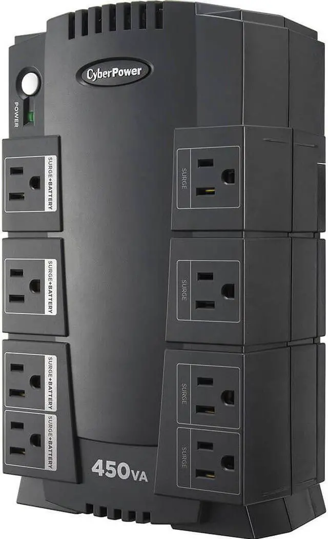 Alt view image 9 of 13 - Cyber Power SE450G UPS - 450 VA - 260 Watts - 8 Outlets