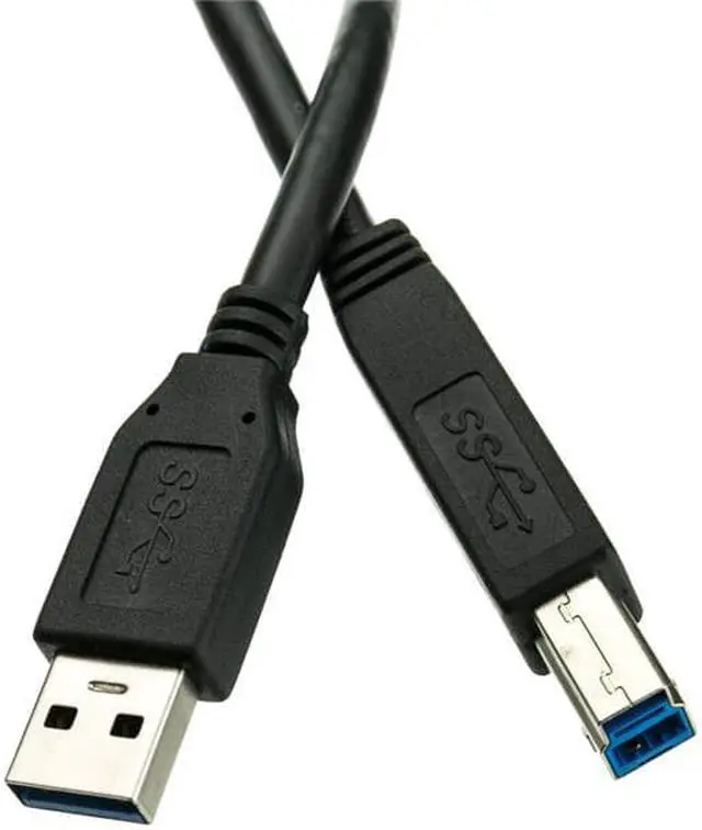 Alt view image 3 of 3 - USB 3.0 Cable, Type A Male to B Male, 6 foot - Black