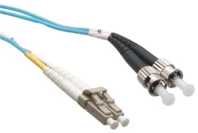 Alt view image 2 of 2 - Axiom LCSTOM4MD7M-AX Patch Cable - St Multi-Mode (M) To Lc Multi-Mode (M) - 7 M - Fiber Optic - 50 / 125 Micron - Om4 - Riser - Aqua