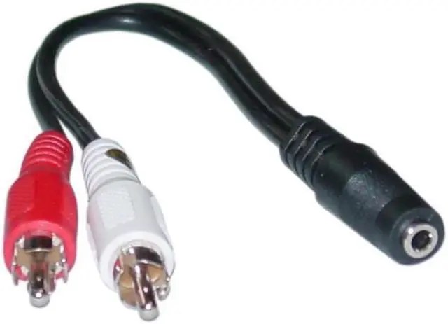 Alt view image 3 of 3 - Cable Wholesale 1/4 inch Stereo Male / 3.5mm Stereo Female Stereo to stereo adapter
