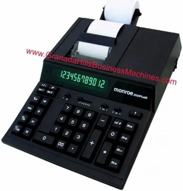 Main image of Monroe MNE2020PLX Medium Duty Calculator, Ivory