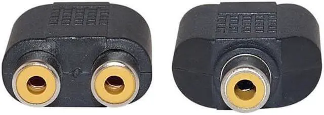 Alt view image 3 of 4 - Cable Wholesale RCA to Stereo adapter 2 x RCA Female / 1 x 3.5mm Stereo Female