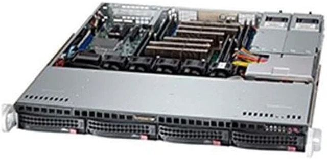 Alt view image 3 of 4 - Supermicro SuperChassis CSE-813MFTQ-R400CB 400W 1U Rackmount Server Chassis (Black)