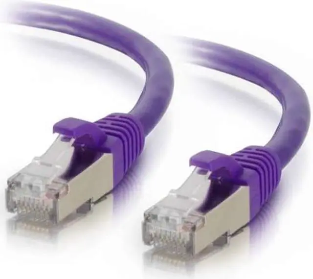Alt view image 2 of 5 - C2G 00904 Cat6 Cable - Snagless Shielded Ethernet Network Patch Cable, Purple (8 Feet, 2.43 Meters)