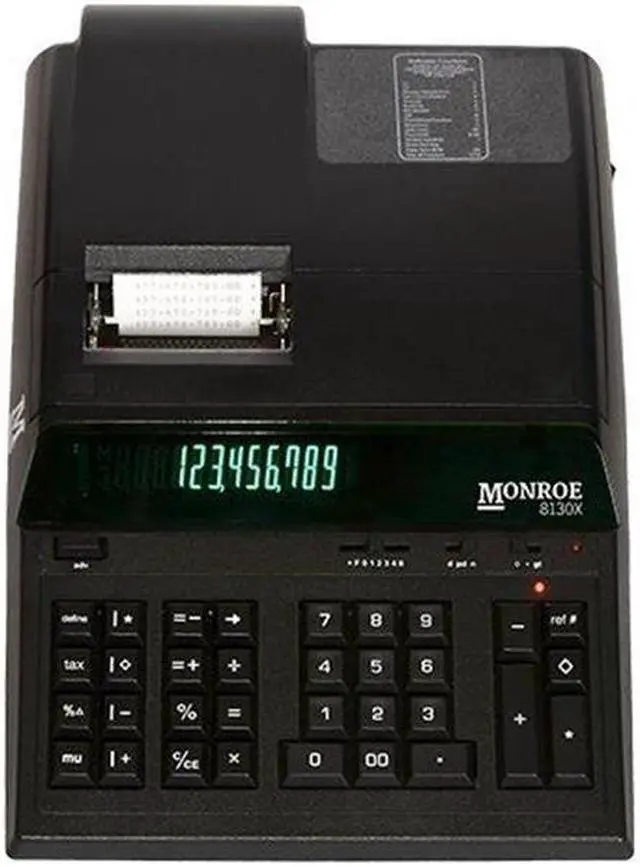 Main image of Monroe MNE8130XB Entry Level Heavy Duty Calculator, Black