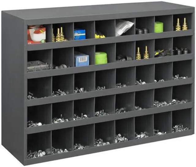 Alt view image 2 of 9 - DURHAM MFG 359-95 Prime Cold Rolled Steel Pigeonhole Bin Unit , 12 in D x 23