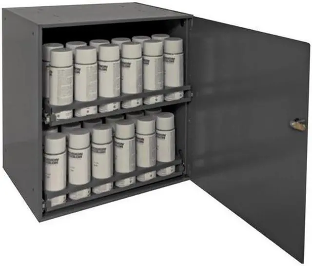 Alt view image 3 of 4 - DURHAM MFG 300-95 20/22 ga. Steel Aerosol Storage Cabinet, 20-1/4" W, 21-3/4"