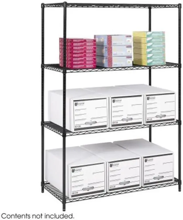 Alt view image 12 of 20 - Safco 5294BL Industrial Wire Shelving