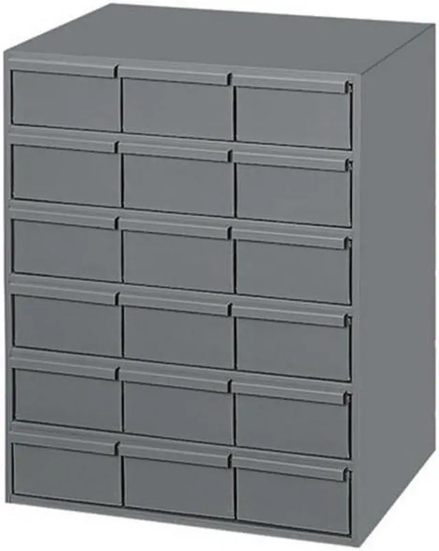 Alt view image 3 of 6 - DURHAM MFG 006-95 Drawer Bin Cabinet, 11-5/8 In. D, Gray