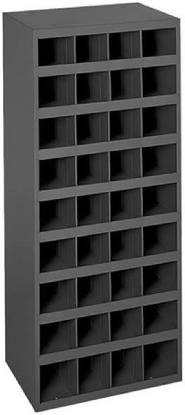 Alt view image 2 of 4 - DURHAM MFG 358-95 Prime Cold Rolled Steel Pigeonhole Bin Unit , 12 in D x 42 in